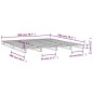 vidaXL Palettenbett Weiß 200x200 cm Massivholz Kiefer vidaXL Palettenbett Weiß 200x200 cm Massivholz Kiefer