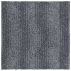 vidaXL Schmutzfangläufer 100x100 cm Grau