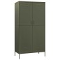 vidaXL Kleiderschrank Olivgrün 90x50x180 cm Stahl vidaXL Kleiderschrank Olivgrün 90x50x180 cm Stahl