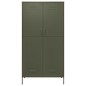 vidaXL Kleiderschrank Olivgrün 90x50x180 cm Stahl vidaXL Kleiderschrank Olivgrün 90x50x180 cm Stahl