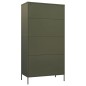 vidaXL Kleiderschrank Olivgrün 90x50x180 cm Stahl vidaXL Kleiderschrank Olivgrün 90x50x180 cm Stahl