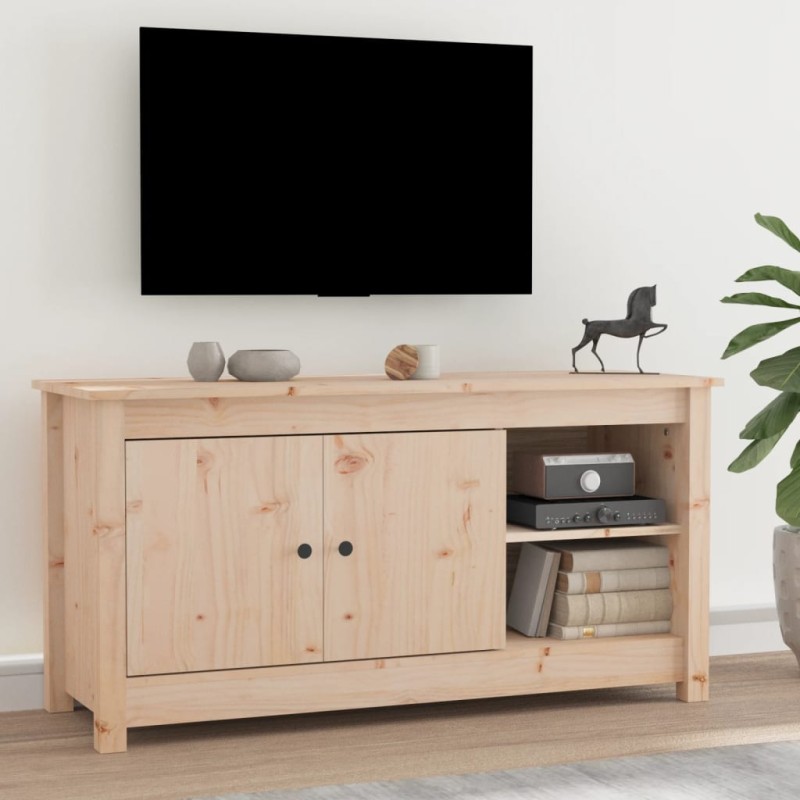 vidaXL TV-Schrank 103x36,5x52 cm Massivholz Kiefer vidaXL TV-Schrank 103x36,5x52 cm Massivholz Kiefer