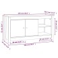 vidaXL TV-Schrank 103x36,5x52 cm Massivholz Kiefer vidaXL TV-Schrank 103x36,5x52 cm Massivholz Kiefer