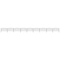 Gartenzaun mit Speerspitzen Stahl (0,5 - 0,75) x 15,3 m Schwarz Gartenzaun mit Speerspitzen Stahl (0,5 - 0,75) x 15,3 m Schwarz