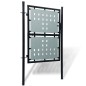 vidaXL Zauntor (Einzeltor) Schwarz 100x225 cm vidaXL Zauntor (Einzeltor) Schwarz 100x225 cm