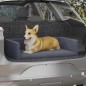 vidaXL Kofferraum-Hundebett Grau 90x60 cm Leinenoptik vidaXL Kofferraum-Hundebett Grau 90x60 cm Leinenoptik