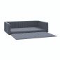 vidaXL Kofferraum-Hundebett Grau 90x60 cm Leinenoptik vidaXL Kofferraum-Hundebett Grau 90x60 cm Leinenoptik