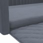 vidaXL Kofferraum-Hundebett Grau 90x60 cm Leinenoptik vidaXL Kofferraum-Hundebett Grau 90x60 cm Leinenoptik