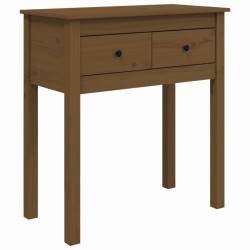 vidaXL Konsolentisch Honigbraun 70x35x75 cm Massivholz Kiefer
