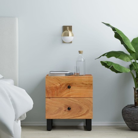 vidaXL Nachttisch 40x33x46 cm Massivholz Akazie