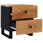 vidaXL Nachttisch 40x33x46 cm Massivholz Akazie vidaXL Nachttisch 40x33x46 cm Massivholz Akazie