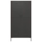 vidaXL Kleiderschrank Anthrazit 90x50x180 cm Stahl vidaXL Kleiderschrank Anthrazit 90x50x180 cm Stahl