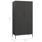 vidaXL Kleiderschrank Anthrazit 90x50x180 cm Stahl vidaXL Kleiderschrank Anthrazit 90x50x180 cm Stahl
