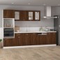 vidaXL Hängeschrank Glas Braun Eichen-Optik 40x31x60 cm Holzwerkstoff vidaXL Hängeschrank Glas Braun Eichen-Optik 40x31x60 cm Holzwerkstoff