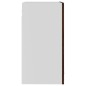 vidaXL Hängeschrank Glas Braun Eichen-Optik 40x31x60 cm Holzwerkstoff vidaXL Hängeschrank Glas Braun Eichen-Optik 40x31x60 cm Holzwerkstoff