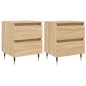 vidaXL Nachttische 2 Stk. Sonoma-Eiche 40x35x50 cm Holzwerkstoff vidaXL Nachttische 2 Stk. Sonoma-Eiche 40x35x50 cm Holzwerkstoff