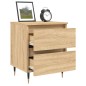 vidaXL Nachttische 2 Stk. Sonoma-Eiche 40x35x50 cm Holzwerkstoff vidaXL Nachttische 2 Stk. Sonoma-Eiche 40x35x50 cm Holzwerkstoff
