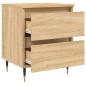vidaXL Nachttische 2 Stk. Sonoma-Eiche 40x35x50 cm Holzwerkstoff vidaXL Nachttische 2 Stk. Sonoma-Eiche 40x35x50 cm Holzwerkstoff