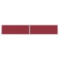 vidaXL Seitenmarkise Ausziehbar Rot 220x1200 cm vidaXL Seitenmarkise Ausziehbar Rot 220x1200 cm