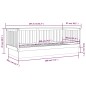 vidaXL Tagesbett Grau 90x200 cm Massivholz Kiefer vidaXL Tagesbett Grau 90x200 cm Massivholz Kiefer