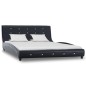 Bett mit Memory-Schaum-Matratze Schwarz Kunstleder 140x200 cm Bett mit Memory-Schaum-Matratze Schwarz Kunstleder 140x200 cm
