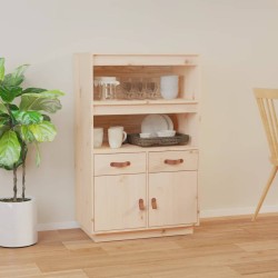 vidaXL Highboard 67x40x108,5 cm Massivholz Kiefer