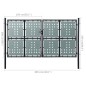 vidaXL Zauntor (Einzeltor) Schwarz 300x250 cm vidaXL Zauntor (Einzeltor) Schwarz 300x250 cm