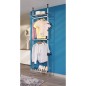 vidaXL Teleskop-Garderobe mit Stangen und Regal Aluminium vidaXL Teleskop-Garderobe mit Stangen und Regal Aluminium