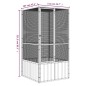 vidaXL Vogelkäfig Anthrazit 111x107x211,5 cm Verzinkter Stahl vidaXL Vogelkäfig Anthrazit 111x107x211,5 cm Verzinkter Stahl