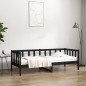 vidaXL Tagesbett Schwarz 90x190 cm Massivholz Kiefer vidaXL Tagesbett Schwarz 90x190 cm Massivholz Kiefer