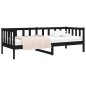 vidaXL Tagesbett Schwarz 90x190 cm Massivholz Kiefer vidaXL Tagesbett Schwarz 90x190 cm Massivholz Kiefer
