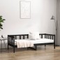 vidaXL Tagesbett Schwarz 90x190 cm Massivholz Kiefer vidaXL Tagesbett Schwarz 90x190 cm Massivholz Kiefer