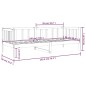 vidaXL Tagesbett Schwarz 90x190 cm Massivholz Kiefer vidaXL Tagesbett Schwarz 90x190 cm Massivholz Kiefer