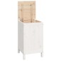 vidaXL Wäschetruhe Weiß 44x44x76 cm Massivholz Kiefer vidaXL Wäschetruhe Weiß 44x44x76 cm Massivholz Kiefer