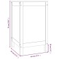 vidaXL Wäschetruhe Weiß 44x44x76 cm Massivholz Kiefer vidaXL Wäschetruhe Weiß 44x44x76 cm Massivholz Kiefer