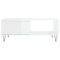 vidaXL Couchtisch Hochglanz-Weiß 90x60x35 cm Holzwerkstoff vidaXL Couchtisch Hochglanz-Weiß 90x60x35 cm Holzwerkstoff