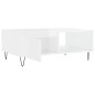 vidaXL Couchtisch Hochglanz-Weiß 90x60x35 cm Holzwerkstoff vidaXL Couchtisch Hochglanz-Weiß 90x60x35 cm Holzwerkstoff