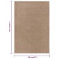 vidaXL Teppich Kurzflor 160x230 cm Braun vidaXL Teppich Kurzflor 160x230 cm Braun