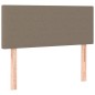 vidaXL Boxspringbett mit Matratze Taupe 90x200 cm Stoff vidaXL Boxspringbett mit Matratze Taupe 90x200 cm Stoff