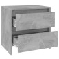 vidaXL Nachttisch Betongrau 45x34,5x44,5 cm Holzwerkstoff vidaXL Nachttisch Betongrau 45x34,5x44,5 cm Holzwerkstoff