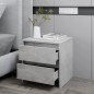 vidaXL Nachttisch Betongrau 45x34,5x44,5 cm Holzwerkstoff vidaXL Nachttisch Betongrau 45x34,5x44,5 cm Holzwerkstoff