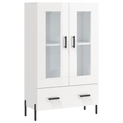 vidaXL Highboard Hochglanz-Weiß 69,5x31x115 cm Holzwerkstoff
