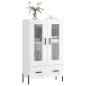 vidaXL Highboard Hochglanz-Weiß 69,5x31x115 cm Holzwerkstoff vidaXL Highboard Hochglanz-Weiß 69,5x31x115 cm Holzwerkstoff