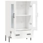 vidaXL Highboard Hochglanz-Weiß 69,5x31x115 cm Holzwerkstoff vidaXL Highboard Hochglanz-Weiß 69,5x31x115 cm Holzwerkstoff