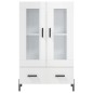 vidaXL Highboard Hochglanz-Weiß 69,5x31x115 cm Holzwerkstoff vidaXL Highboard Hochglanz-Weiß 69,5x31x115 cm Holzwerkstoff
