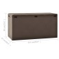 vidaXL Gartenbox Braun 114x47x60 cm vidaXL Gartenbox Braun 114x47x60 cm