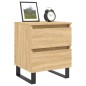 vidaXL Nachttische 2 Stk. Sonoma-Eiche 40x35x50 cm Holzwerkstoff vidaXL Nachttische 2 Stk. Sonoma-Eiche 40x35x50 cm Holzwerkstoff