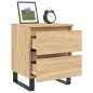 vidaXL Nachttische 2 Stk. Sonoma-Eiche 40x35x50 cm Holzwerkstoff vidaXL Nachttische 2 Stk. Sonoma-Eiche 40x35x50 cm Holzwerkstoff