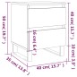 vidaXL Nachttische 2 Stk. Sonoma-Eiche 40x35x50 cm Holzwerkstoff vidaXL Nachttische 2 Stk. Sonoma-Eiche 40x35x50 cm Holzwerkstoff