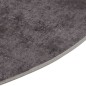 vidaXL Teppich Waschbar Grau φ120 cm Rutschfest vidaXL Teppich Waschbar Grau φ120 cm Rutschfest